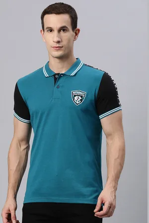 Metronaut Men Applique Detail Polo Collar T-shirt