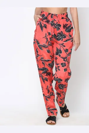 DRIRO Women Relaxed Floral Printed Parallel Trousers