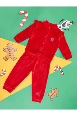 Pantaloons Girls Pure Cotton Top With Pyjamas