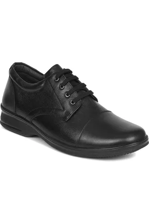 ZOOM Men Textured Leather Formal Derbys