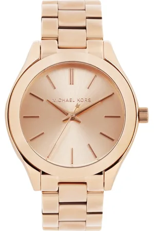 Michael Kors Women Rose Gold-Toned Dial Watch MK3513