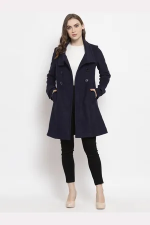 Gipsy Women Navy Blue Checked Tailored Jacket