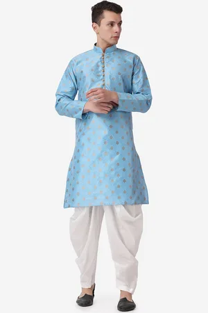Royal Kurta Ethnic Motifs Printed Mandarin Collar Regular Kurta With Dhoti Pants