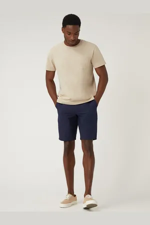 Marks & Spencer Men Mid-Rise Pure Cotton Chino Shorts