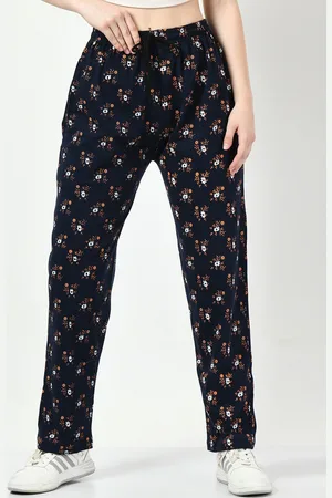 BAESD Women Printed Cotton Track Pants