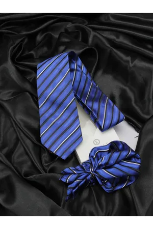 KOVOVE Unisex Blue Striped Accessory Gift Set
