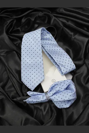KOVOVE Men Blue Elegant Polka Dot Accessory Gift Set