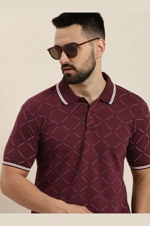 Moda Rapido Printed Polo Collar Pure Cotton T-shirt