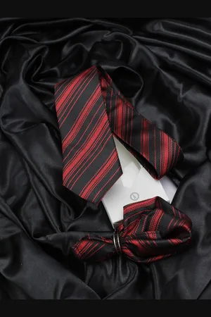 KOVOVE Men Black & Red Royal Accessory Gift Set