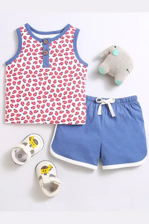 Nino Bambino Kids Organic Cotton Printed Top with Shorts