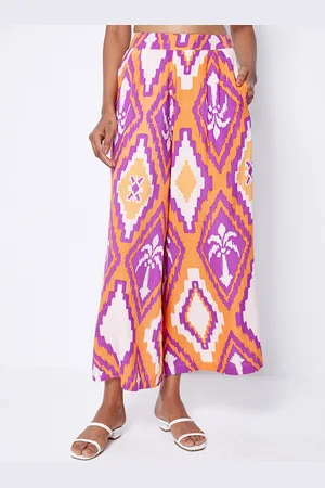 Ancestry Women Ethnic Motifs Printed Straight Fit Trousers