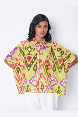 Ancestry Boxy Ethnic Motifs Printed Spread Collar Casual Shirt