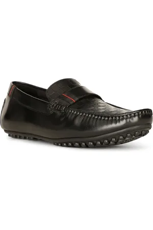 Bata Men Textured Slip-On Loafers