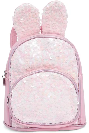 Kids On Board Girls Sequined Embellished Non-Padded Small Backpack
