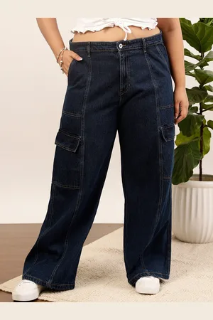 CURVY STREET Women Jean Wide Leg Cotton Regular Jeans