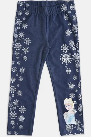 Printed Cotton Relaxed Fit Girls Track Pants