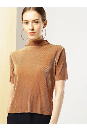 Invictus Women Brown Solid Top