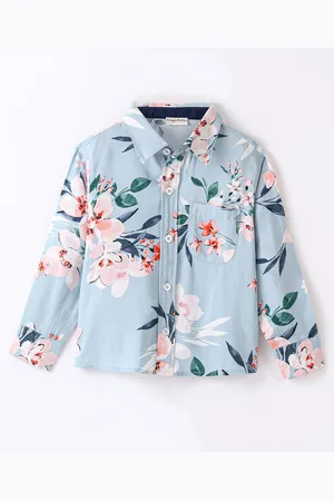 CrayonFlakes Boys Floral Printed Casual Shirt
