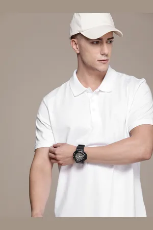 Calvin Klein Solid Short Sleeves Polo Collar T-shirt