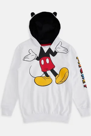 Pantaloons Boys Mickey Mouse Printed Hooded Cotton Sweatshirt