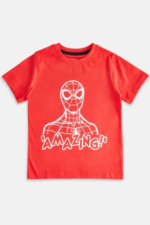 Pantaloons Boys Spider Man Printed Cotton T-shirt