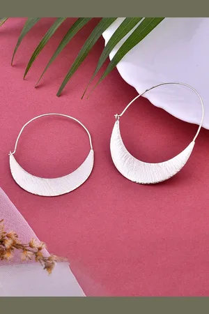 Silvermerc Designs Silver-Plated Circular Hoop Earrings