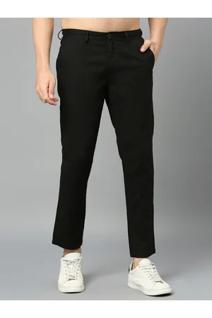 HERE&NOW Men Smart Slim Fit Chinos Trousers