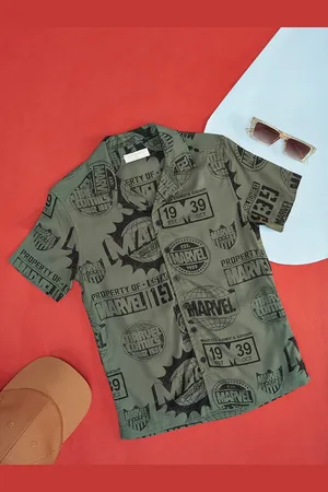 Pantaloons Boys Marvel Printed Cotton Casual Shirt