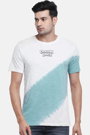 Pantaloons Tie & Dyed Slim Fit Cotton T-Shirt