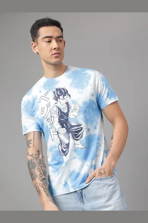 Free Authority Dragon Ball Z TIE DYE Round Neck Regular Fit T-shirt
