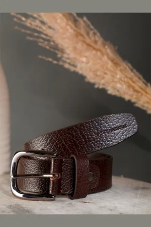 Mast & Harbour Men Textured Leather Belt