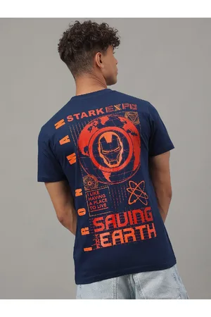 Free Authority Iron Man Printed Pure Cotton T-Shirt