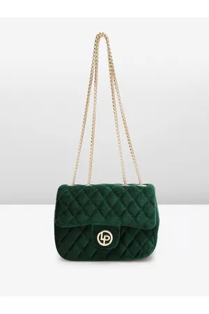 Lino Perros Women Checked Structured Sling Bag with Quilted DEtail