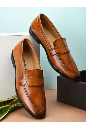 Provogue Men Textured Formal Loafers