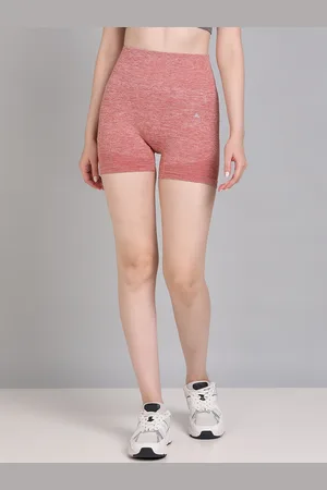 Kobo Women Slim Fit High-Rise Training or Gym Sports Shorts With Rapid-Dry