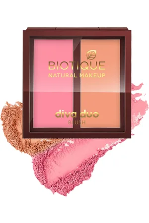 BIOTIQUE NATURAL MAKEUP Diva Duo Silky Smooth Blush - Candy-N-Coral