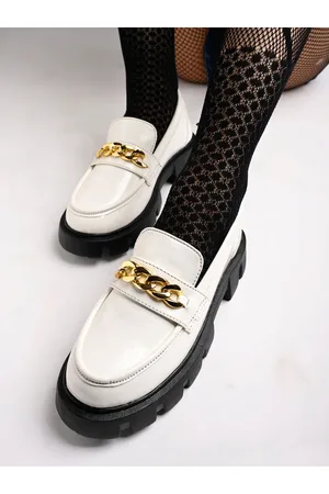 Shoetopia Girls Embellished Heeled Lightweight Loafers