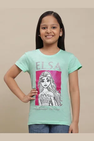 Kidsville Girls Printed Pure Cotton T-Shirt