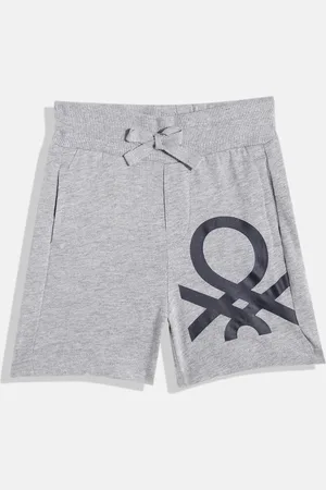 Benetton Boys Brand Logo Printed Detail Shorts