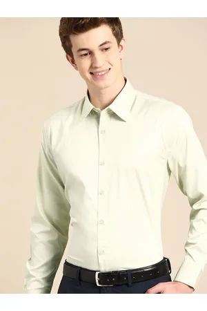DENNISON Men Smart Slim Fit Opaque Satin Formal Shirt