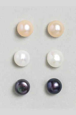 EL REGALO Set of 3 Contemporary Studs Earrings