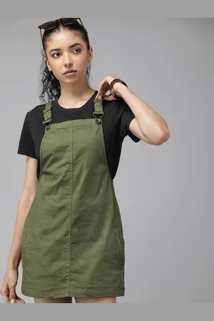 Roadster The Lifestyle Co. Denim Pinafore Mini Dress