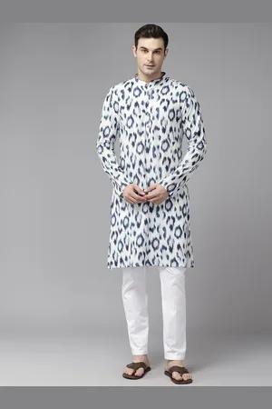 See Designs Geometric Printed Pure Cotton Straight Kurta
