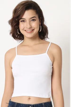 CHARMGAL Shoulder Strap Crop Top