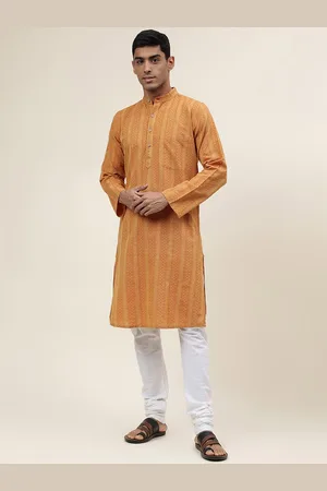 Fabindia Ethnic Motifs Printed Cotton Kurta