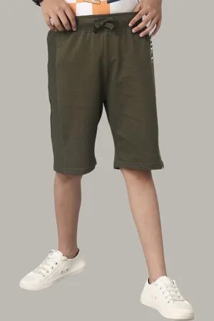 UNDER FOURTEEN ONLY Boys Typography Printed Cotton Shorts