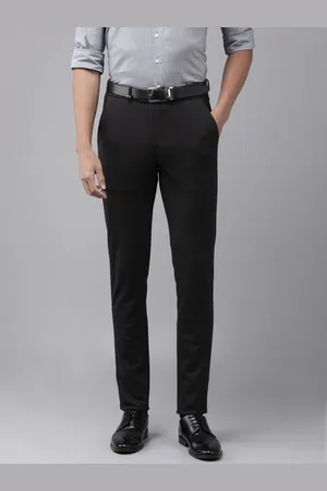 Van Heusen Men Striped Skinny Fit Formal Trousers
