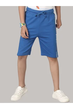 UNDER FOURTEEN ONLY Boys Cotton Mid-Rise Shorts