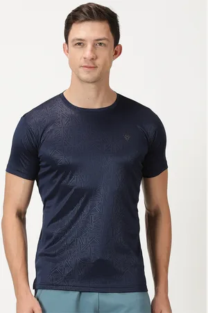 DEB Geometric Embossed Texture Slim Fit T-shirt