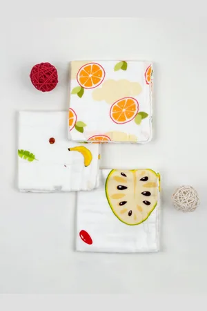 Baby Moo Kids Set of 3 Printed Cloth Napkins